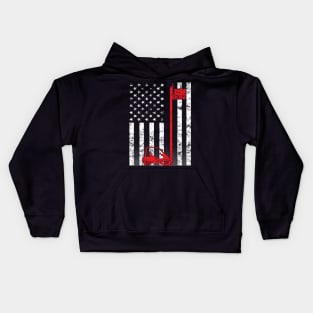 American Forklift Operator Kids Hoodie